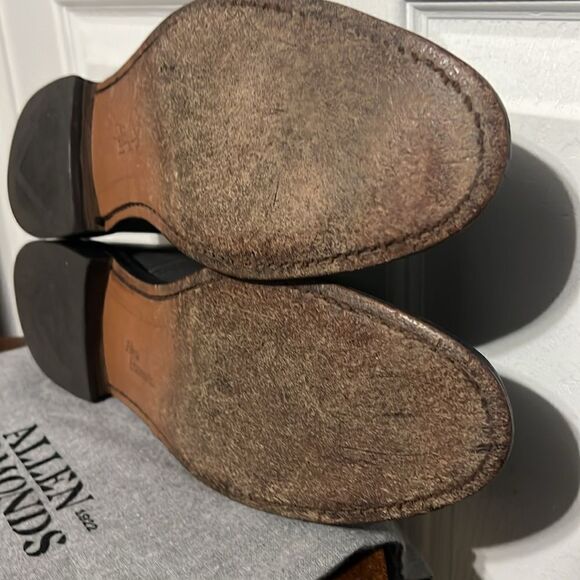 🔥🔥 ALLEN EDMONDS Park Avenue Oxford Derby Handcrafted Leather Shoes 10.5A -EUC - Picture 12 of 13